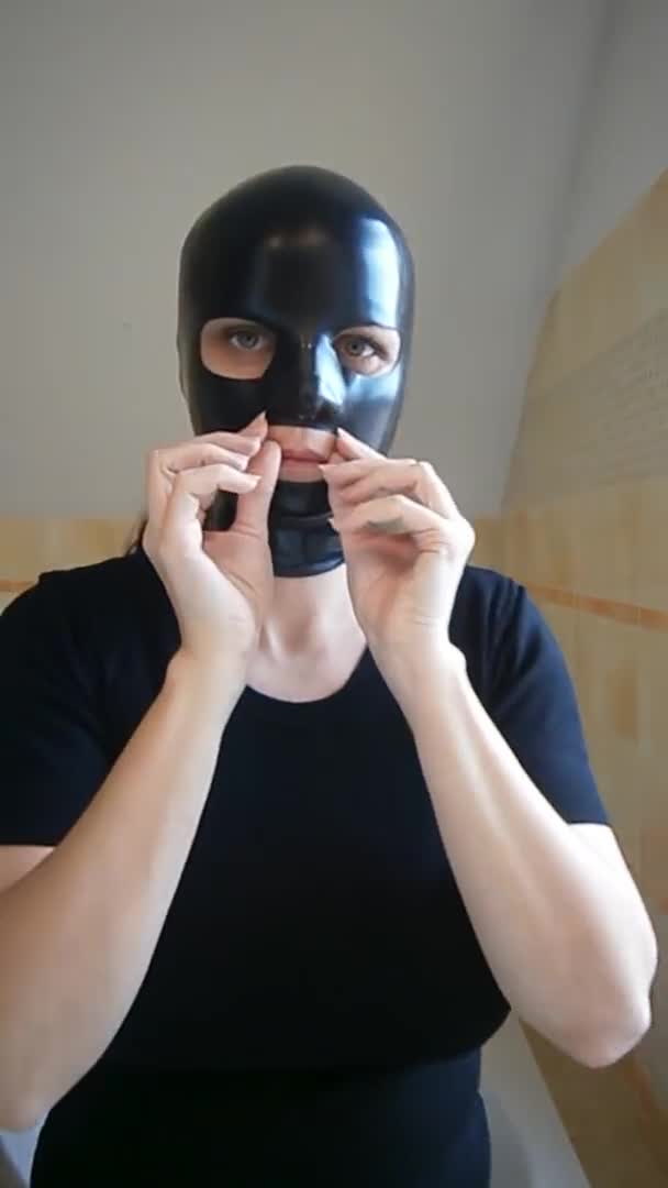 Masking latex mask and female mask 3