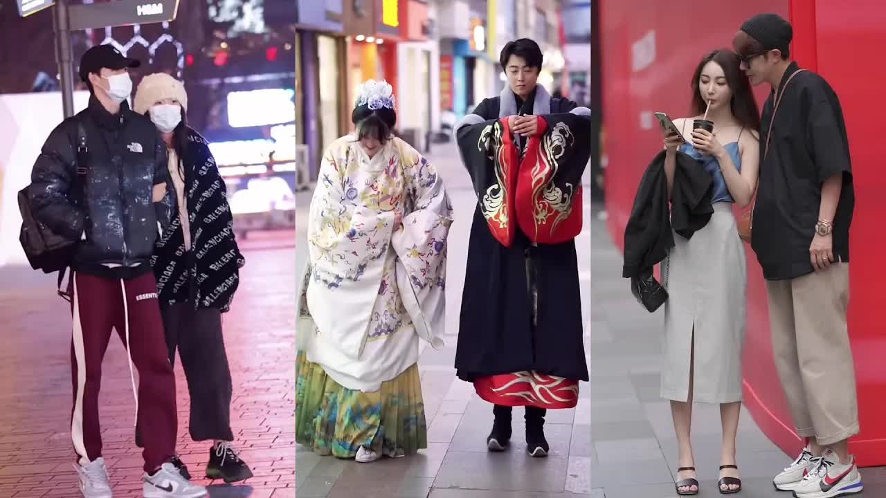 Chinese Couples Street Fashion~Viable Fashion [抖音]China TikTok Ep.46fmoq_D