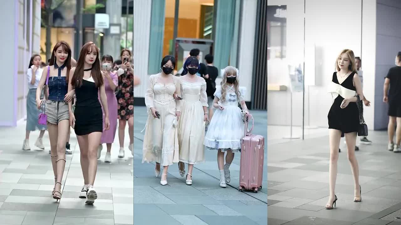 Chinese Girls Street Fashion ~ Viable Fashion[抖音]China TikTok Ep.26jMwN92