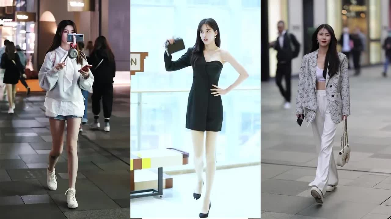 Chinese Girls Street Fashion ~ Viable Fashion ~ [抖音]China TikTok Ep.01SxW5W6